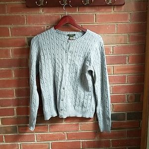 Eddie Bauer grey medium cardigan